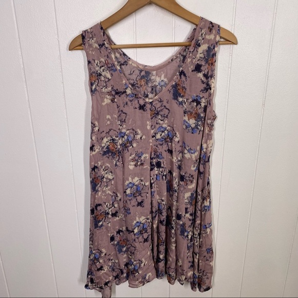 Lush Purple Floral Swing Dress - Picture 6 of 7